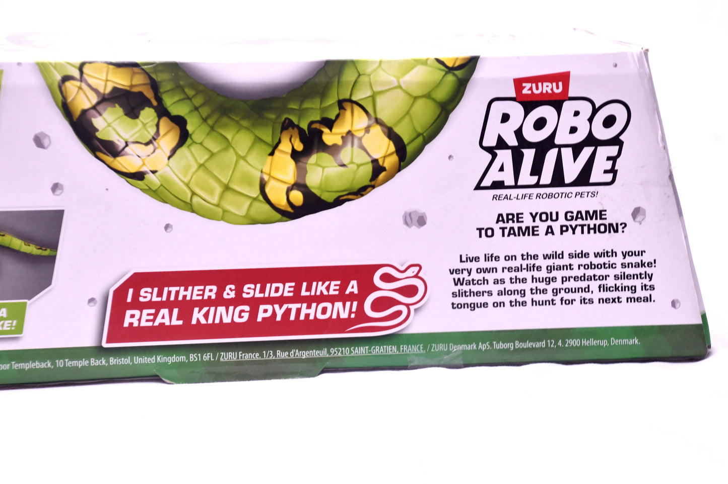 ZURU Robo Alive King Python Robotic Snake Toy Real Life Motion Pet
