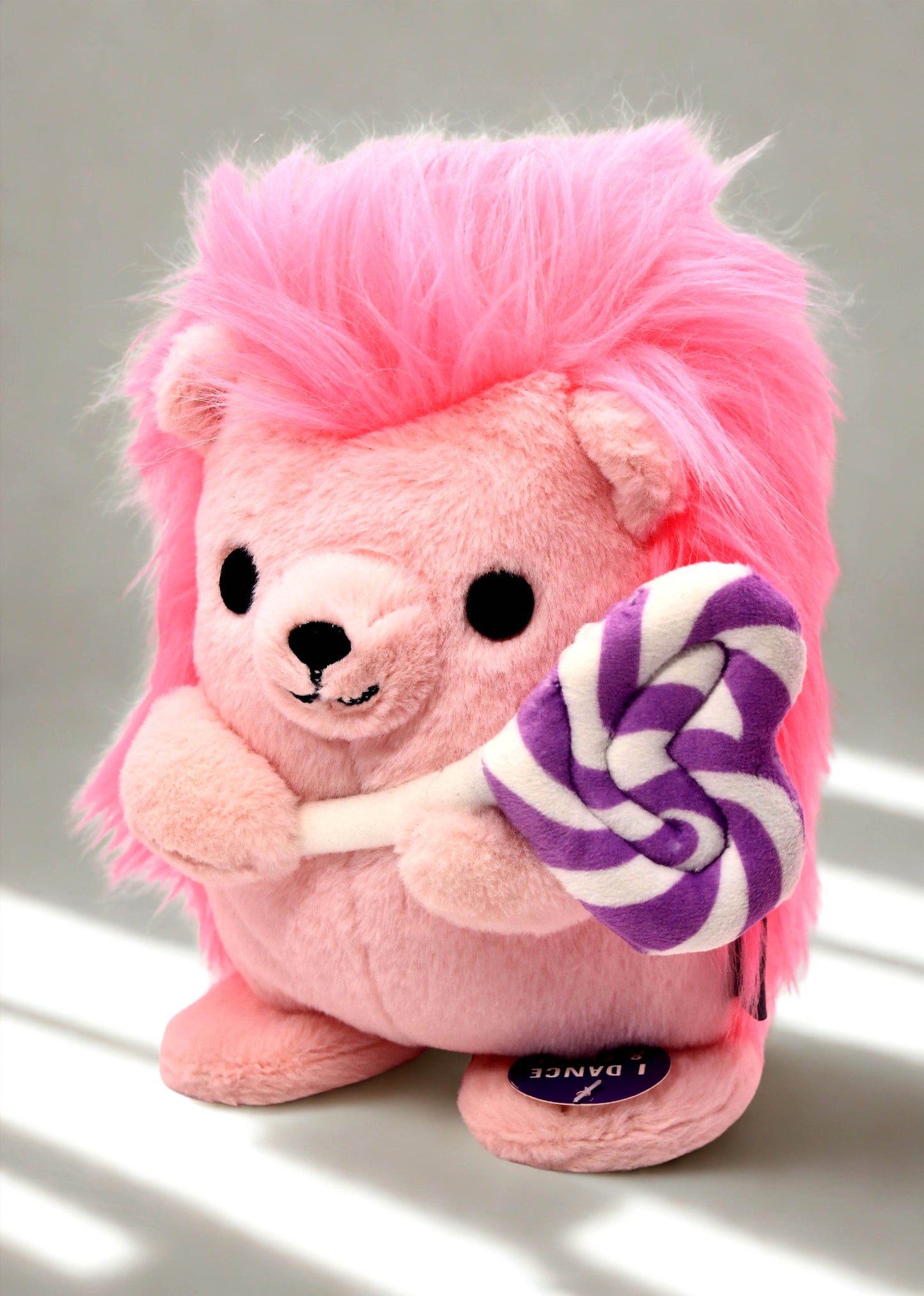 Hallmark Sweet Treat Singing Dance Hedgehog Pink Sound & Motion Valentine Plush