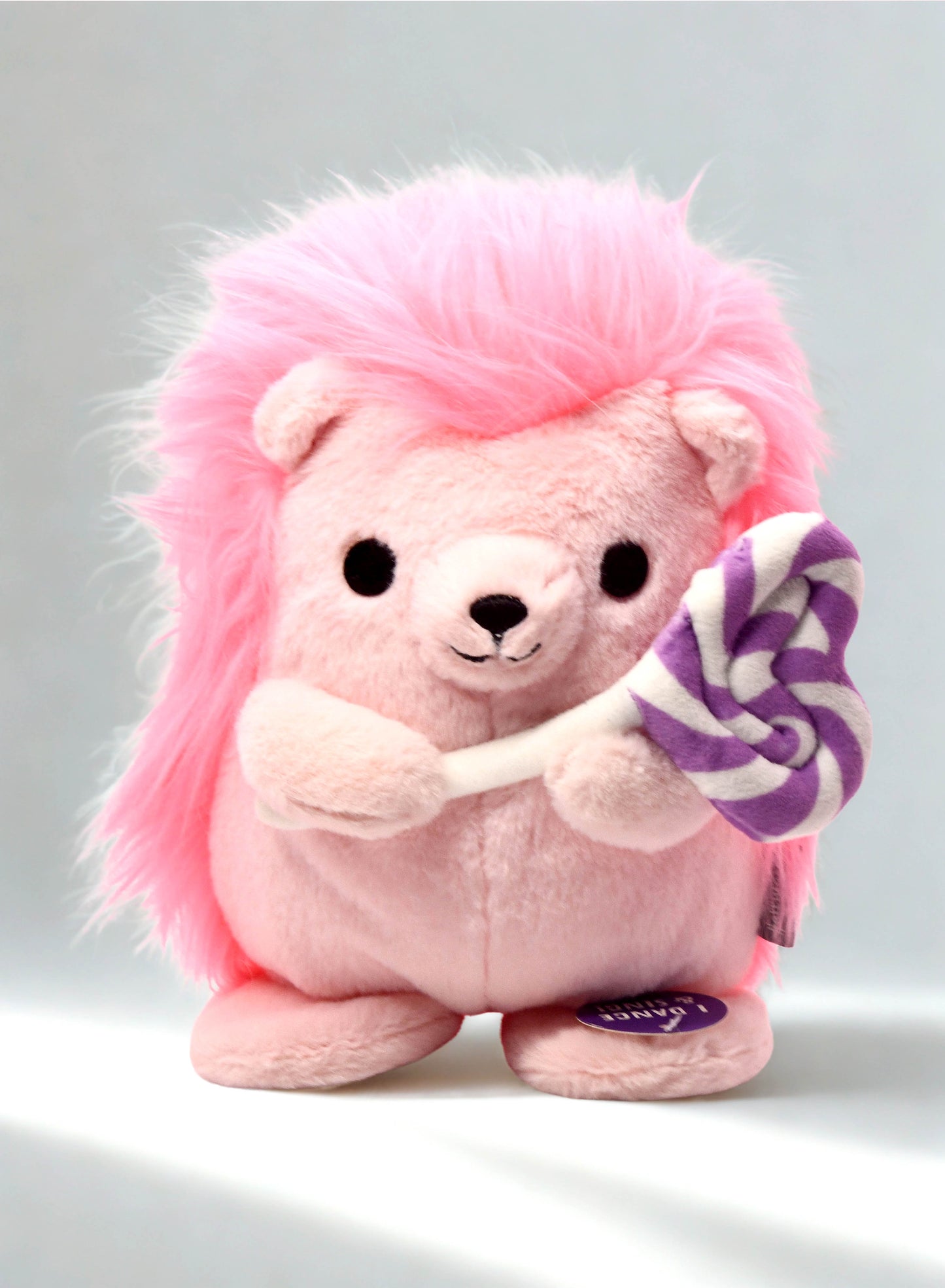 Hallmark Sweet Treat Singing Dance Hedgehog Pink Sound & Motion Valentine Plush
