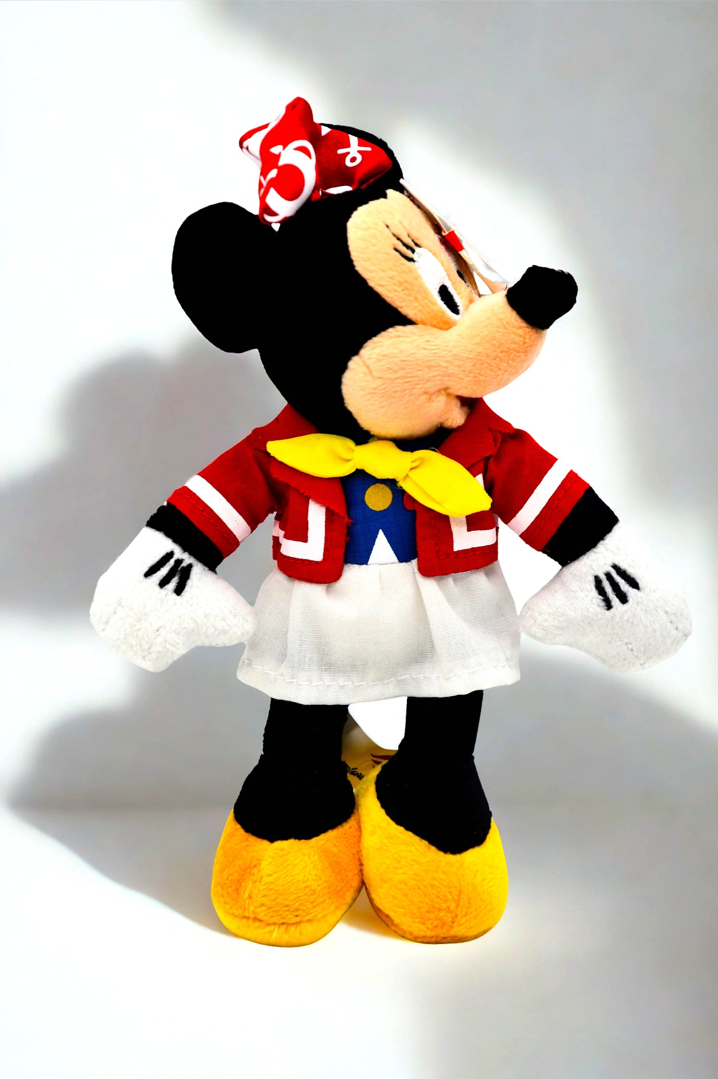 Disney Cruise Line Minnie Mouse Plush Doll Red Sailor Dress Stuffed Toy w/ Tag