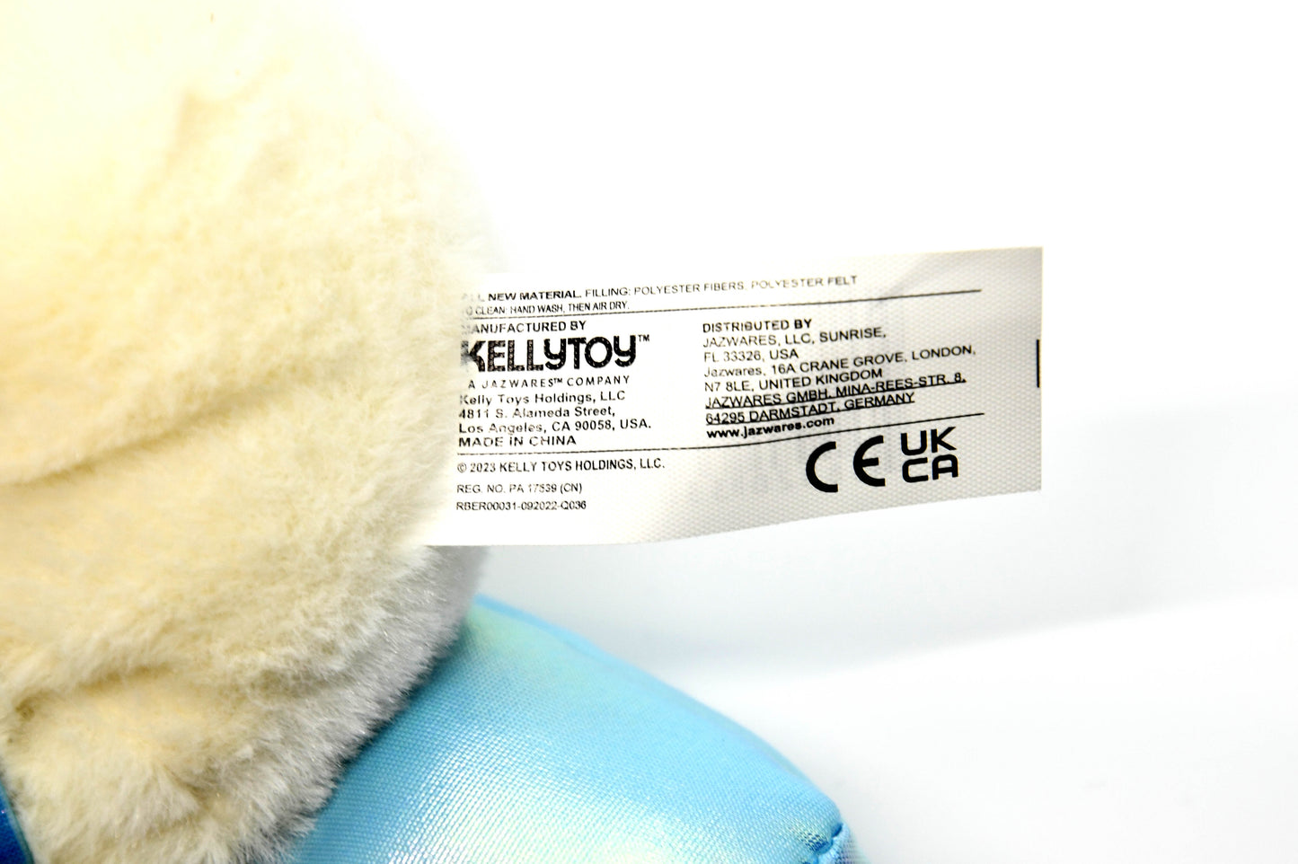 Kellytoy Plush Pal White Lamb Sheep Blue Hat Boots Stuffed Animal Plush NWT