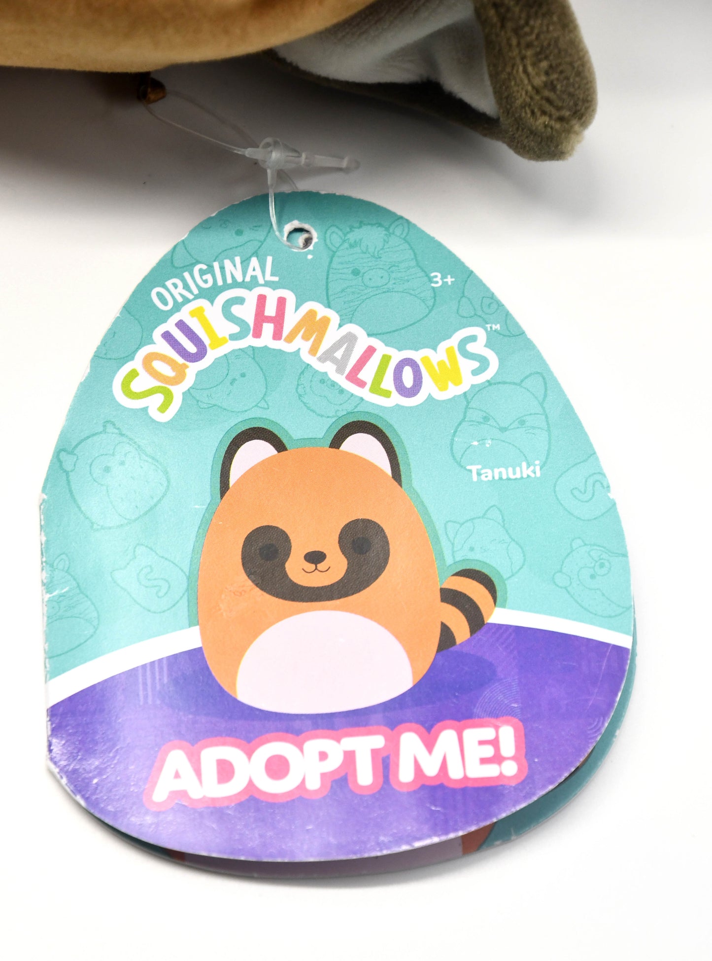 Original Squishmallows Tanuki Adopt Me Plush 8" Kellytoy Jazwares NWT