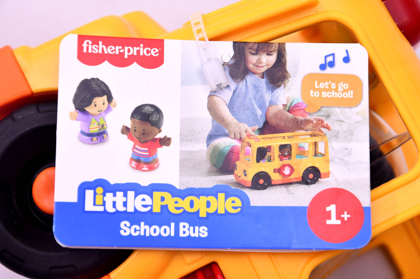 Fisher-Price Little People School Bus Toy w/ 2 Figures New ABC Musical Bus