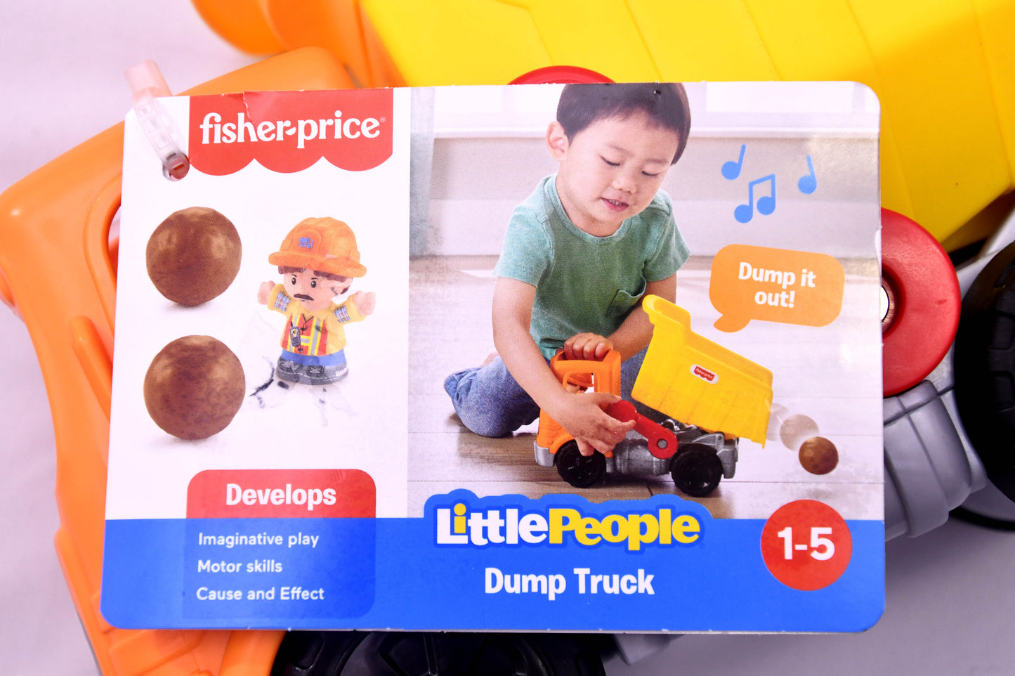 Fisher-Price Little People Dump Truck Toy New With Tag NWT Construction Vehicle Toddler