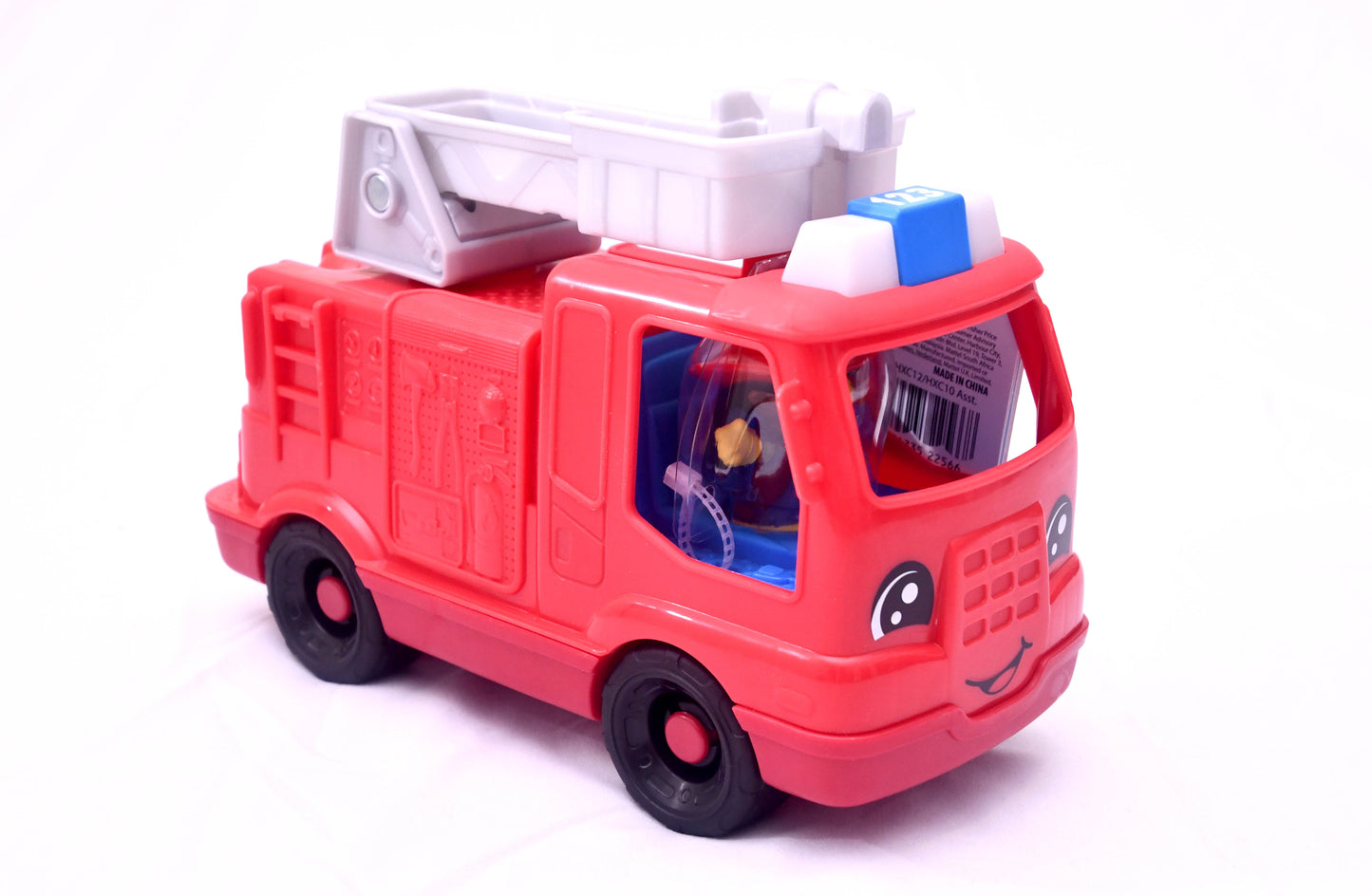 New Fisher-Price Little People Toddler Toy Fire Truck Musical Push-Along Vehicle w/ 2 Figures