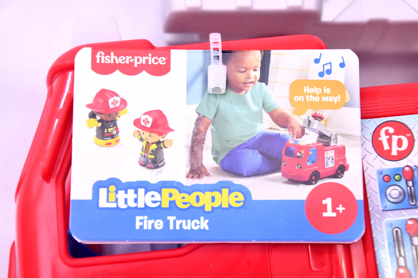 New Fisher-Price Little People Toddler Toy Fire Truck Musical Push-Along Vehicle w/ 2 Figures