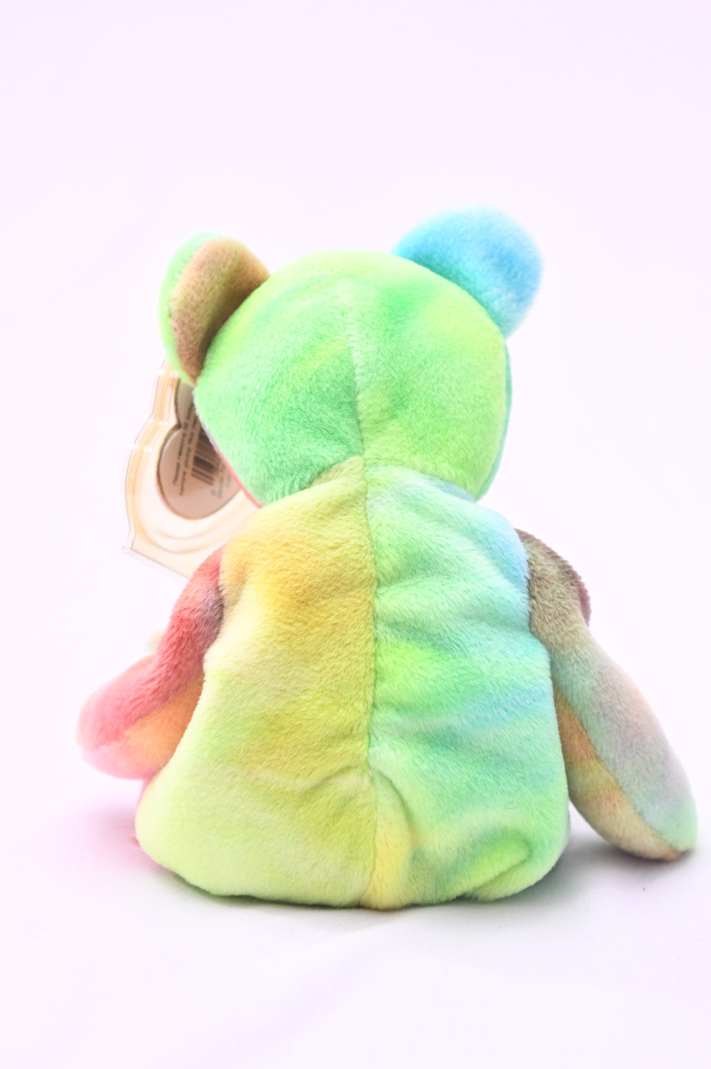 TY Beanie Baby Peace Bear Tie Dye Plush Peace Symbol w/ Tag Protector Original MWMT