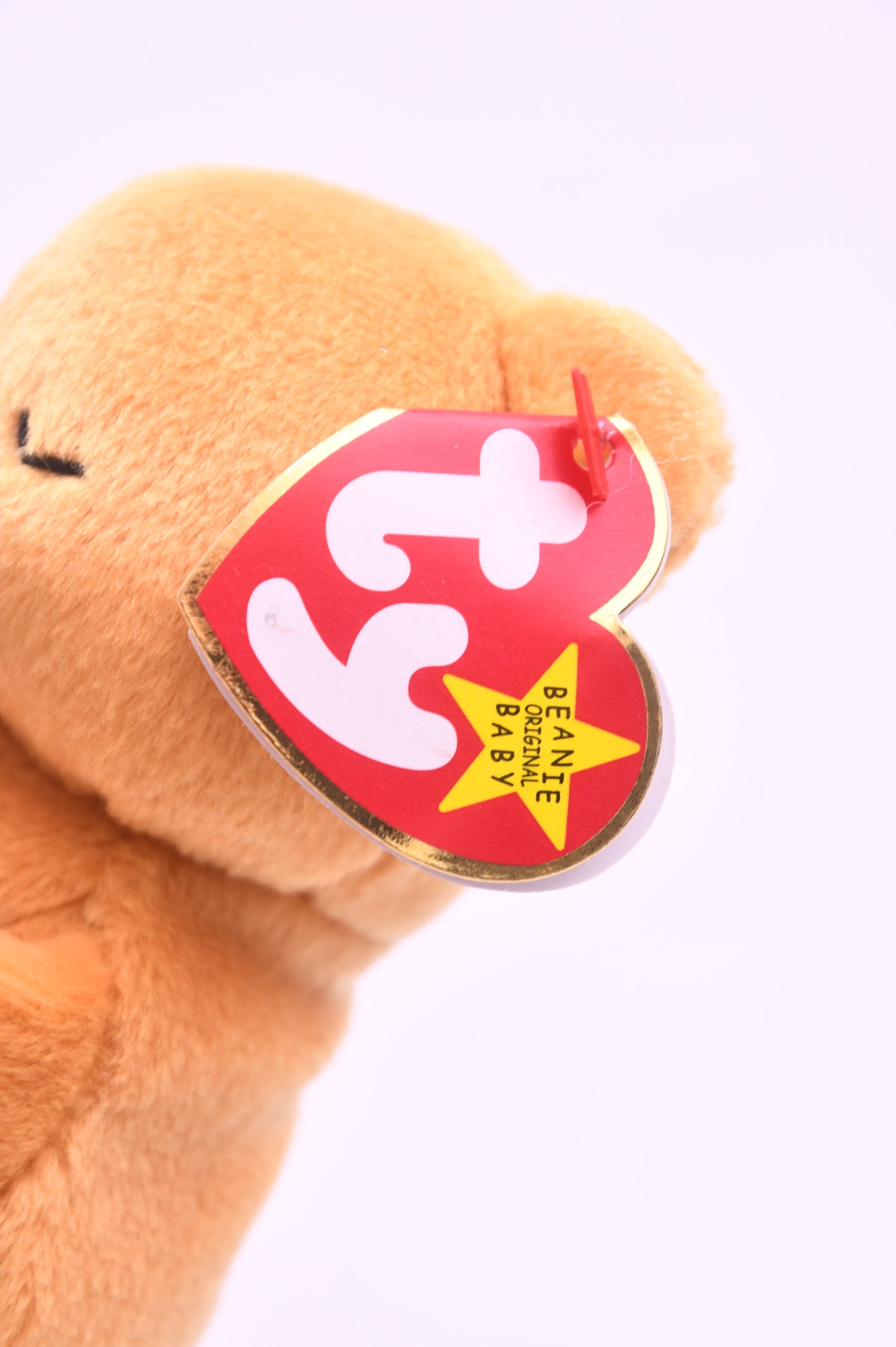 TY Beanie Baby Hope Praying Bear Plush Tan Stuffed Animal w/ Tag Vintage