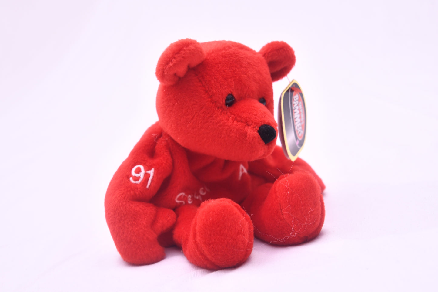 Salvino's Bammers Sergei Fedorov #91 Detroit Red Wings Plush Bear 1999 NWT NHLPA