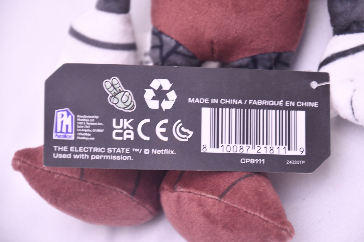 The Electric State Cosmo Plush Netflix PhatMojo Stuffed Toy w/ Tag NEW