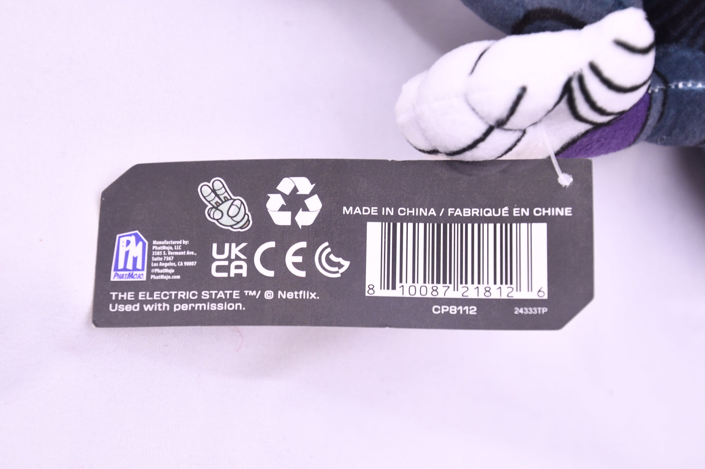 The Electric State Herman Plush Netflix PhatMojo New With Tags NWT Robot Toy