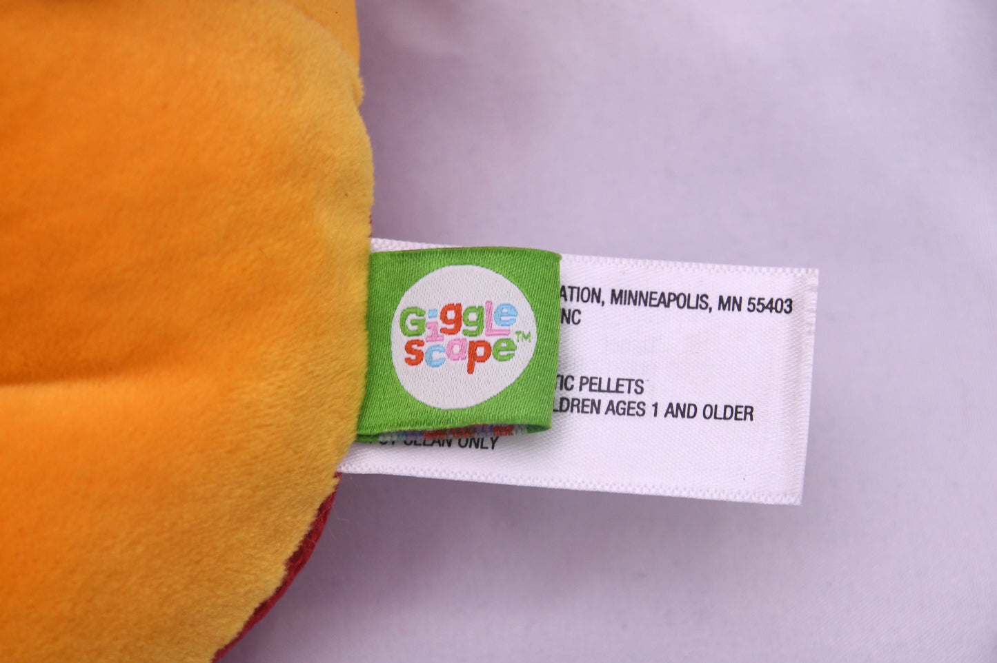 Target Giggle Scape Let's Go Plush Stuffed Toy Yellow Red NWT Kids Gift