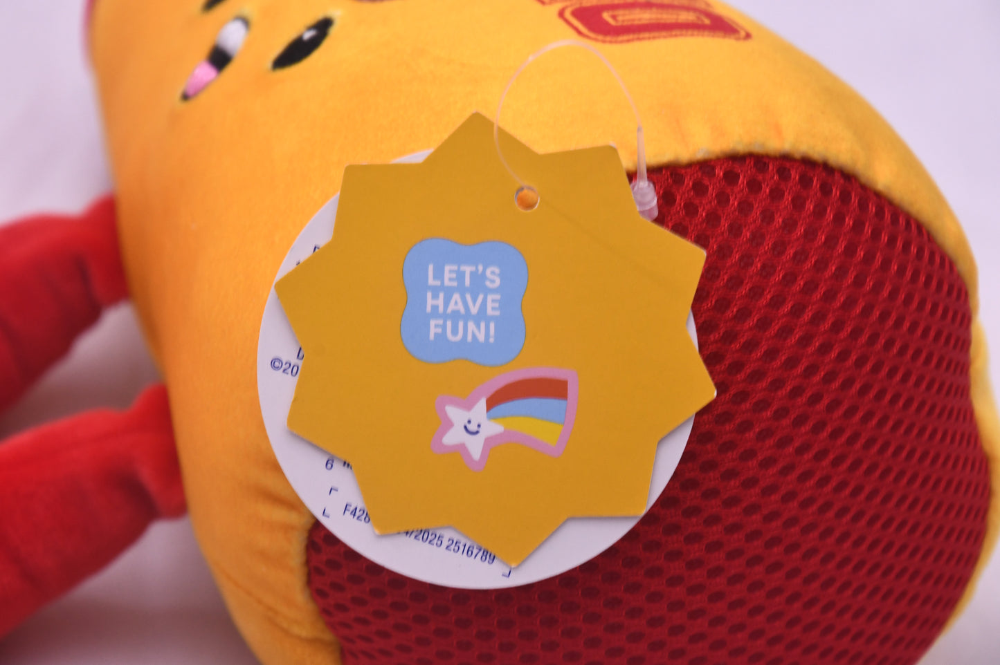 Target Giggle Scape Let's Go Plush Stuffed Toy Yellow Red NWT Kids Gift