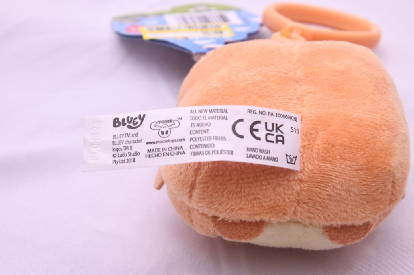 Bluey Bingo 4.5" Mini Plush Clip On Backpack Clip NWT Moose Toys