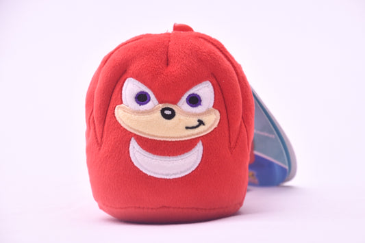 Squishmallows Sonic Knuckles Clip On Plush 3.5" Jazwares NWT Sega Clip Keychain