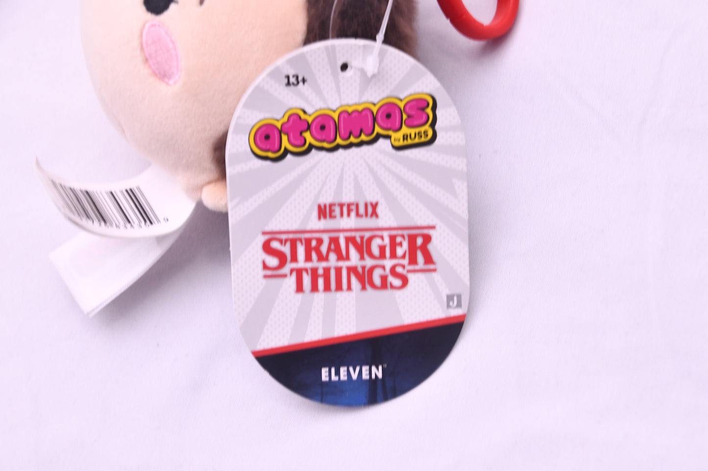 Atamas by Russ Stranger Things Eleven Plush Clip Keychain Netflix NWT