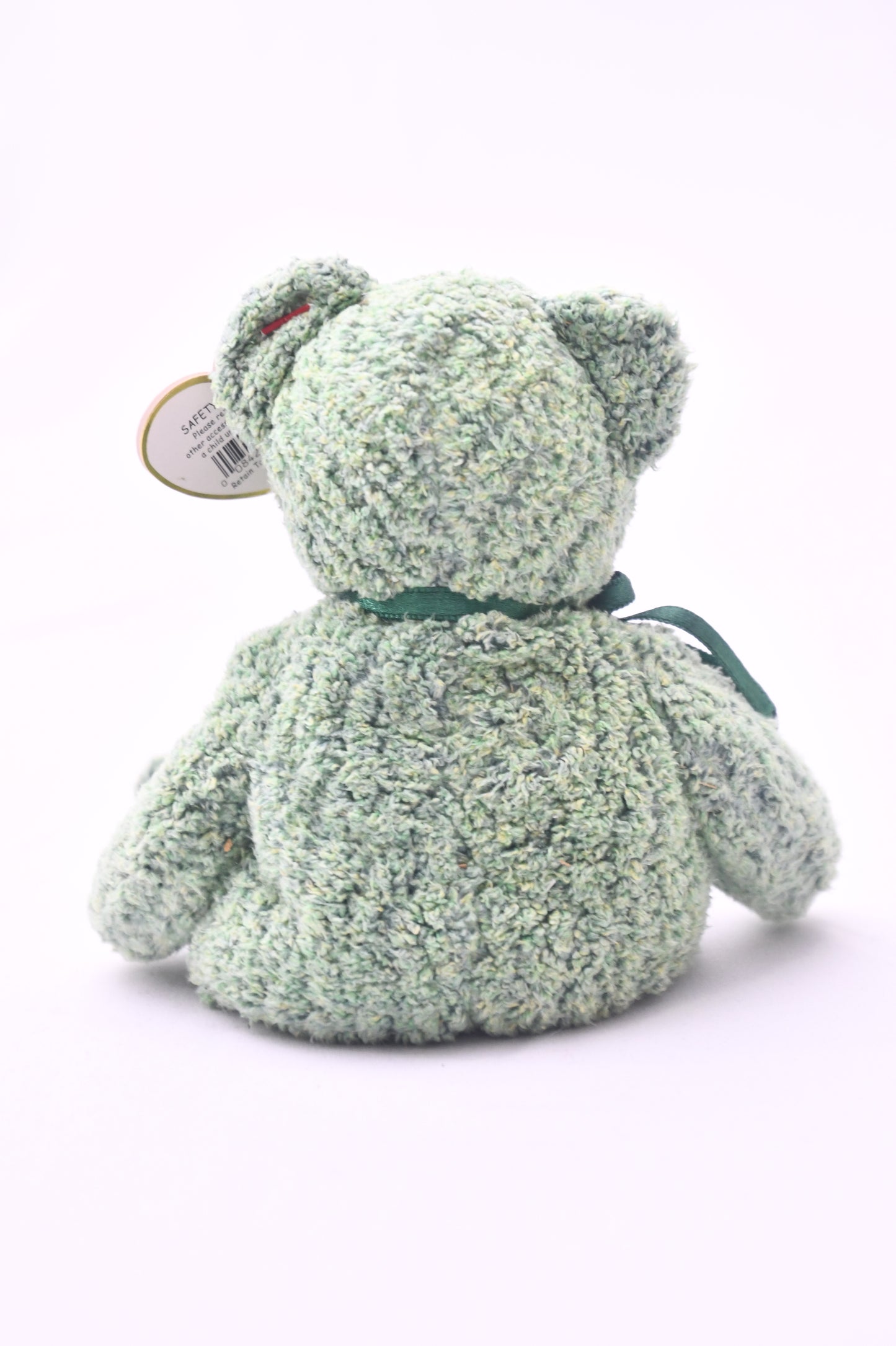 TY Beanie Baby Shamrock Bear 2000 Green Plush w/ Tag St Patrick's Day Clover NWT
