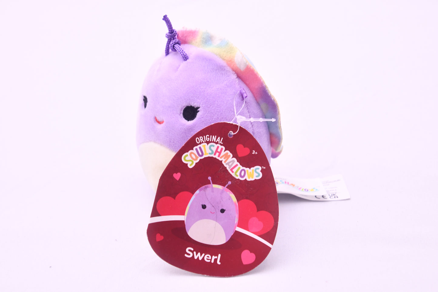Original Squishmallows Swerl Purple Snail Plush Kellytoy NWT Soft Stuffed Animal 5"