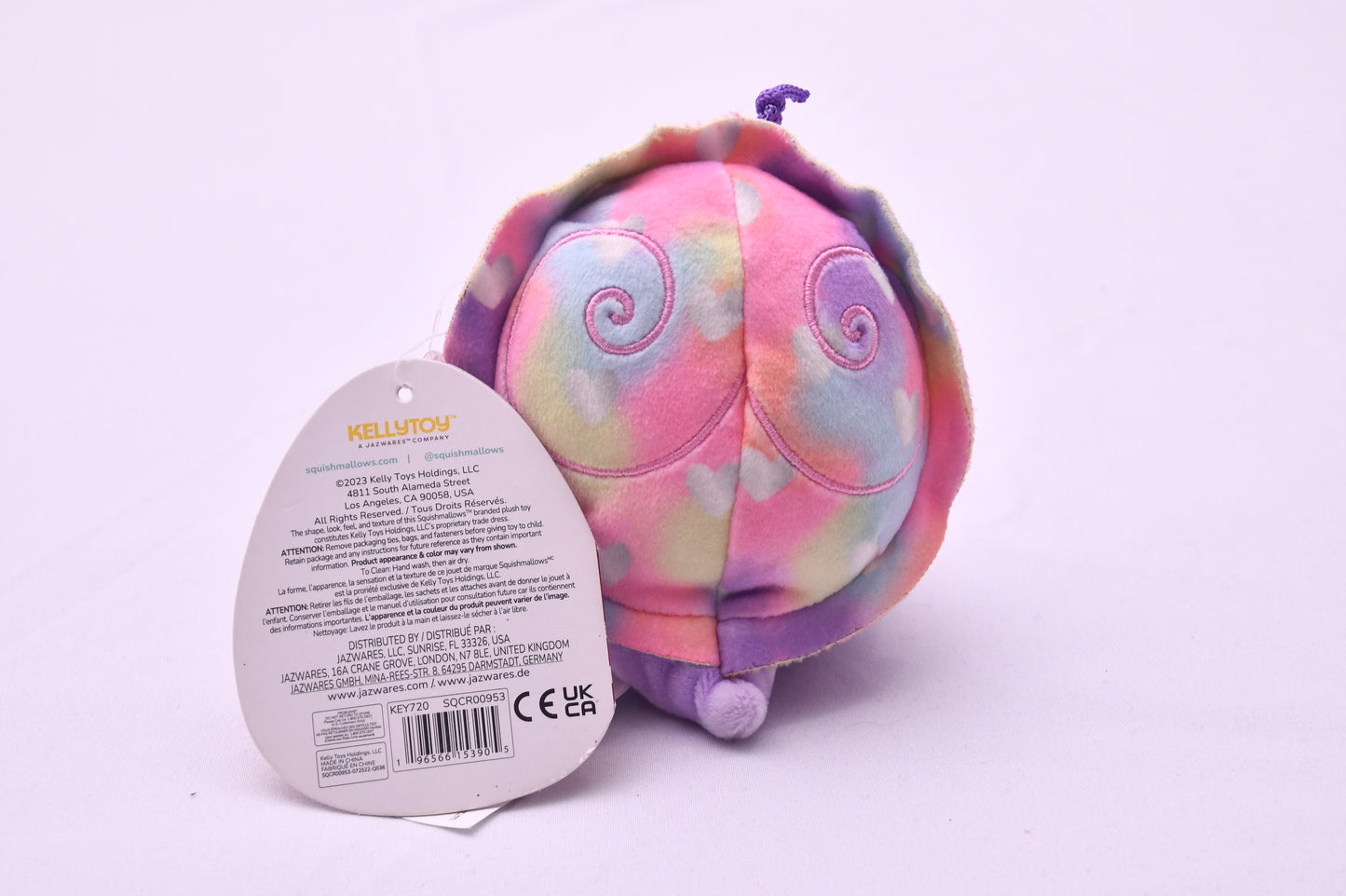 Original Squishmallows Swerl Purple Snail Plush Kellytoy NWT Soft Stuffed Animal 5"