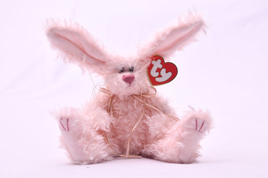 TY Attic Treasures Blush Pink Bunny Rabbit Plush Stuffed Animal NWT Collectible