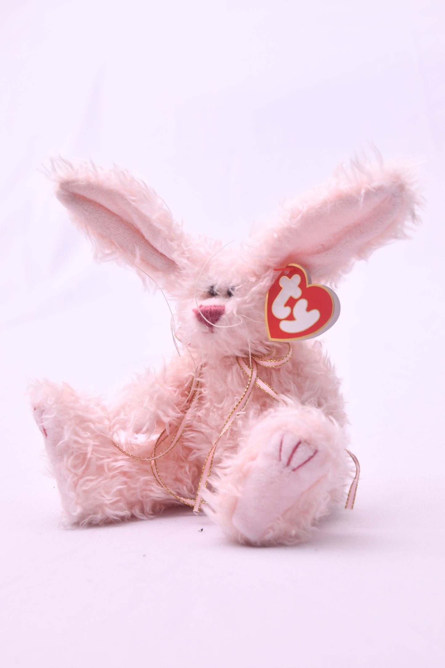 TY Attic Treasures Blush Pink Bunny Rabbit Plush Stuffed Animal NWT Collectible