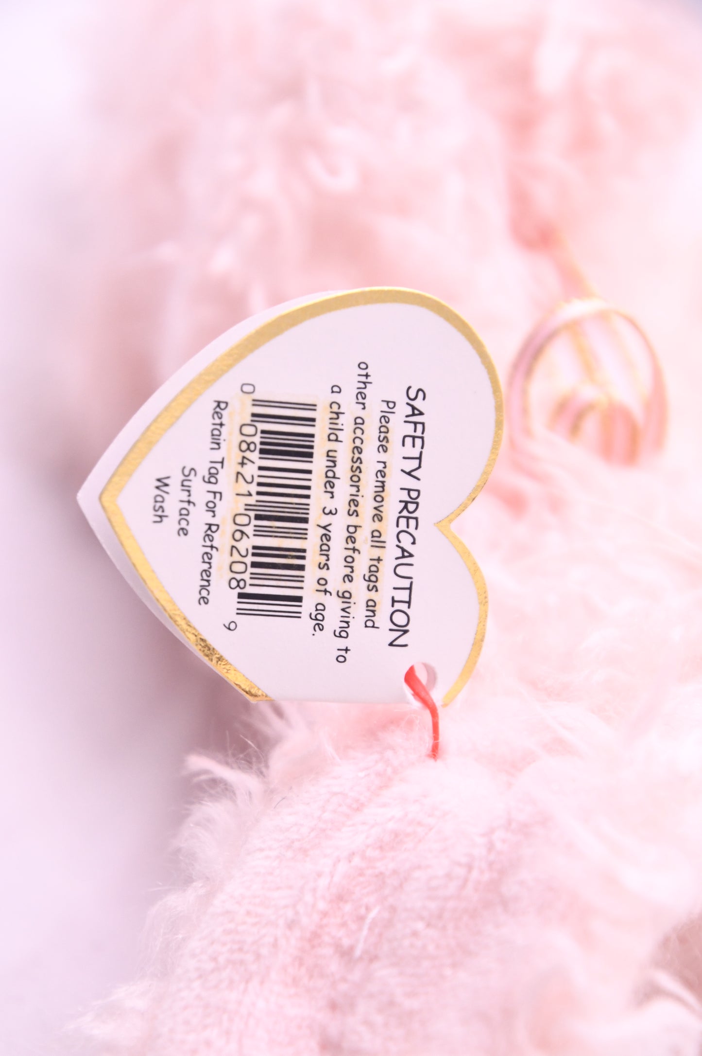 TY Attic Treasures Blush Pink Bunny Rabbit Plush Stuffed Animal NWT Collectible