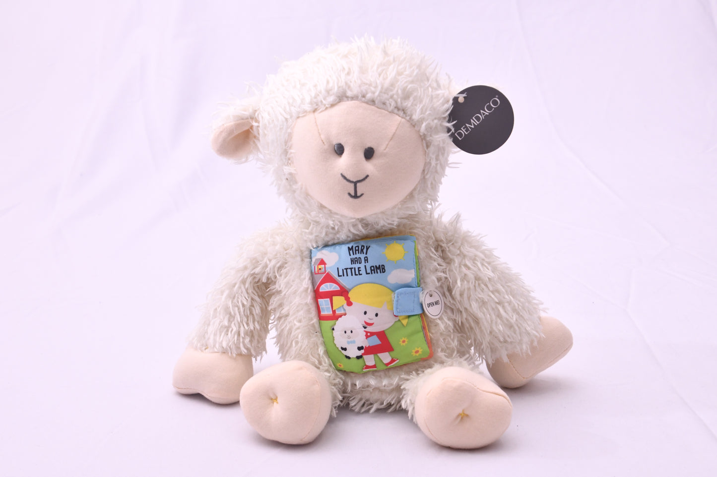 DEMDACO Story Friends Mary Had a Little Lamb Plush Stuffed Animal Interactive Soft Book NWT
