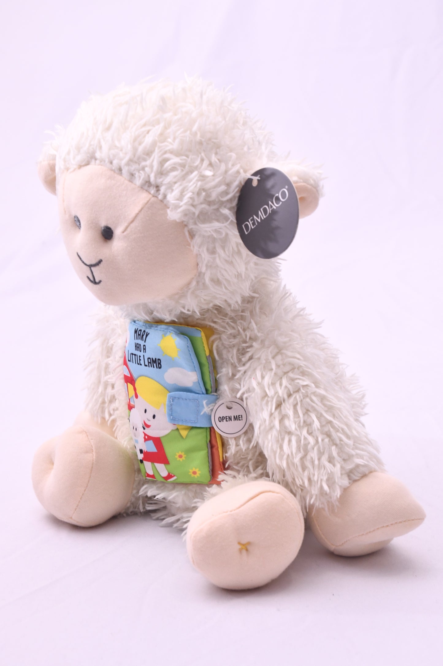 DEMDACO Story Friends Mary Had a Little Lamb Plush Stuffed Animal Interactive Soft Book NWT