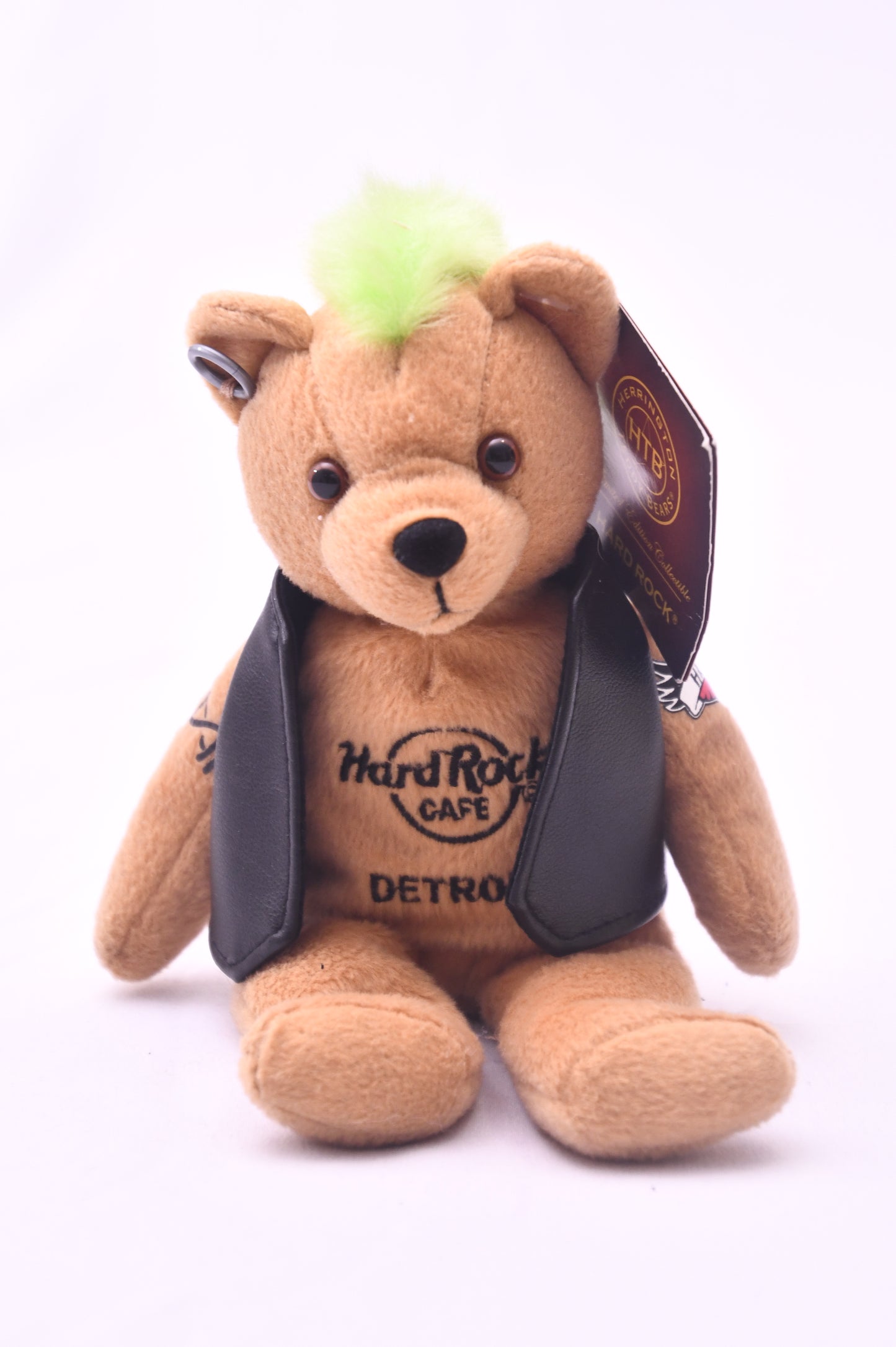 2010 Hard Rock Cafe Detroit Punk Rock Bear HTB Herrington Teddy Plush NWT Collectible  (80 characters)