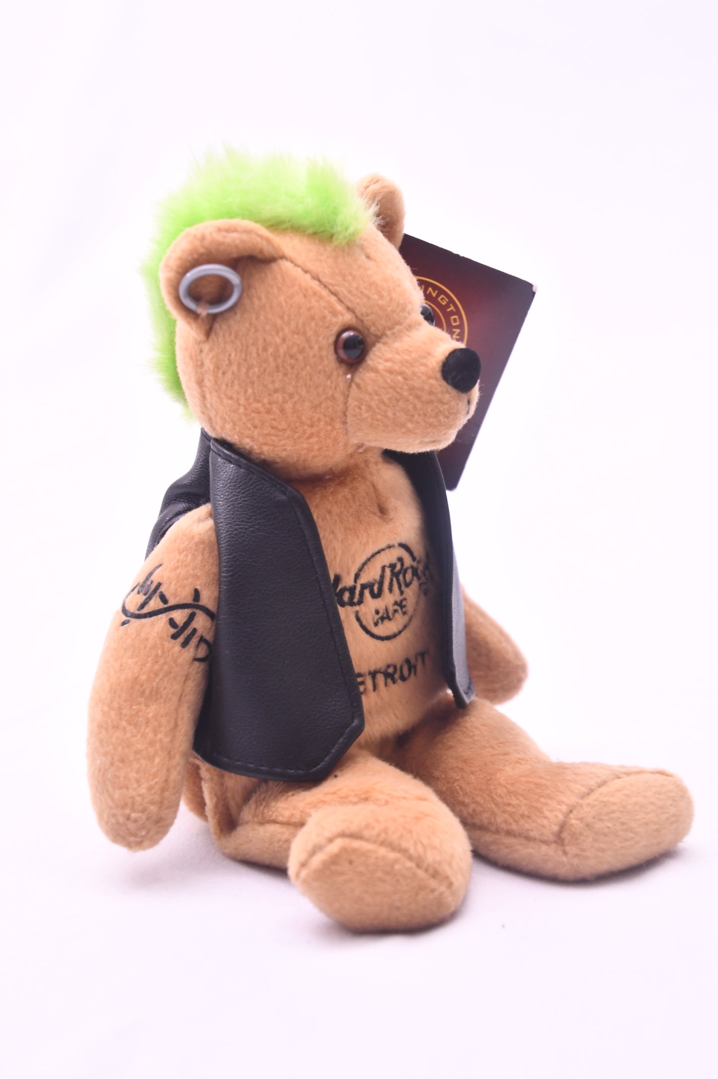 2010 Hard Rock Cafe Detroit Punk Rock Bear HTB Herrington Teddy Plush NWT Collectible  (80 characters)