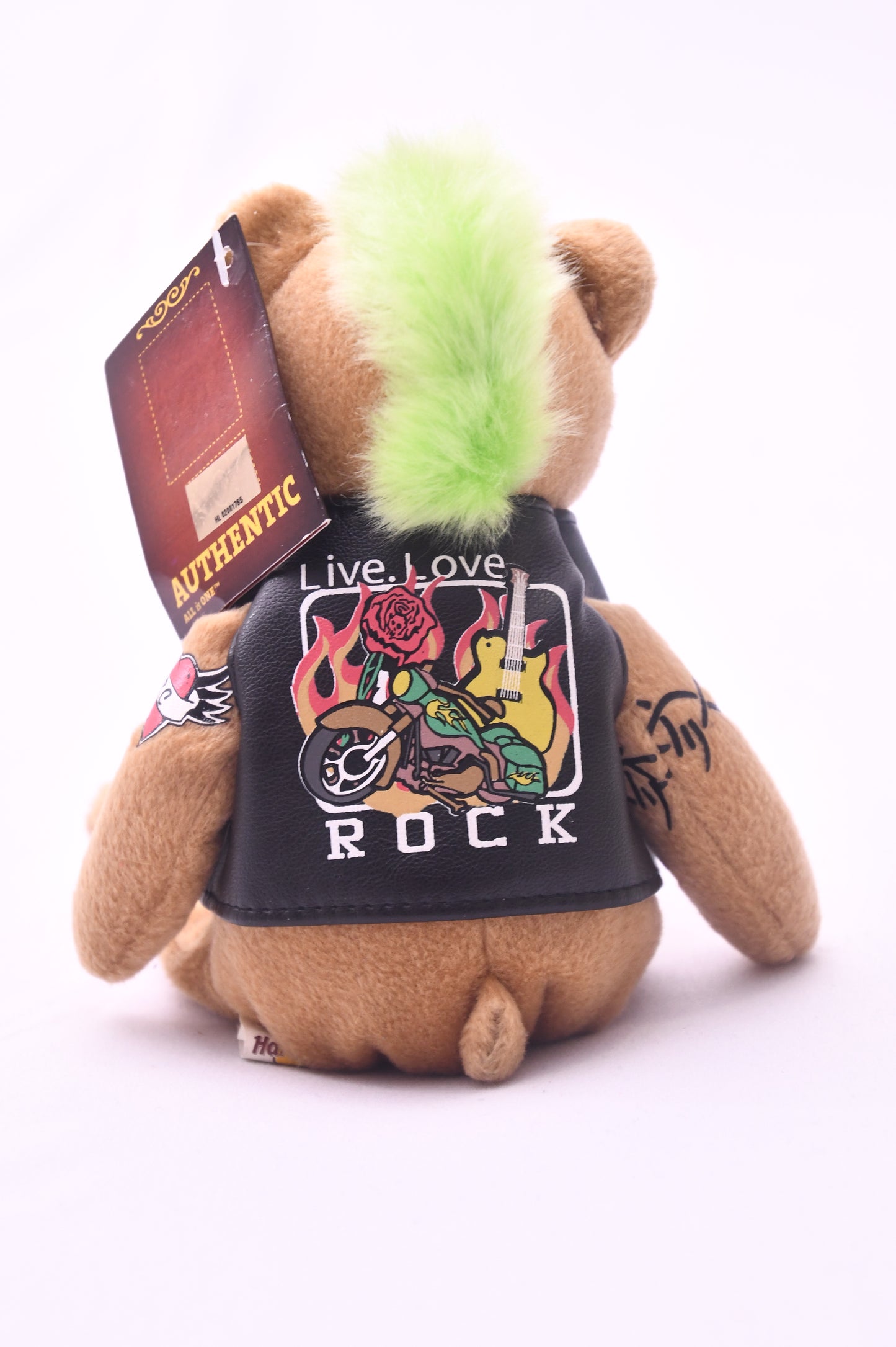 2010 Hard Rock Cafe Detroit Punk Rock Bear HTB Herrington Teddy Plush NWT Collectible  (80 characters)