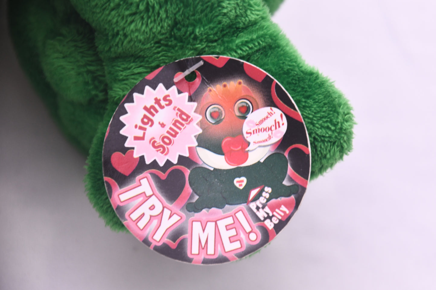 Novelty Inc Prince Frog Plush Lights Sound Kiss My Belly Try Me NWT 2008 Toy