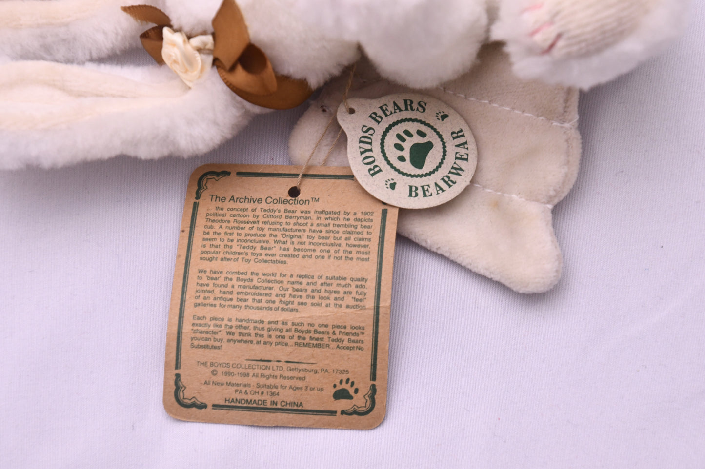 Boyds Bears Bearwear Stardust Goodspeed Angel Bunny Rabbit Plush Archive Series w/ Tags