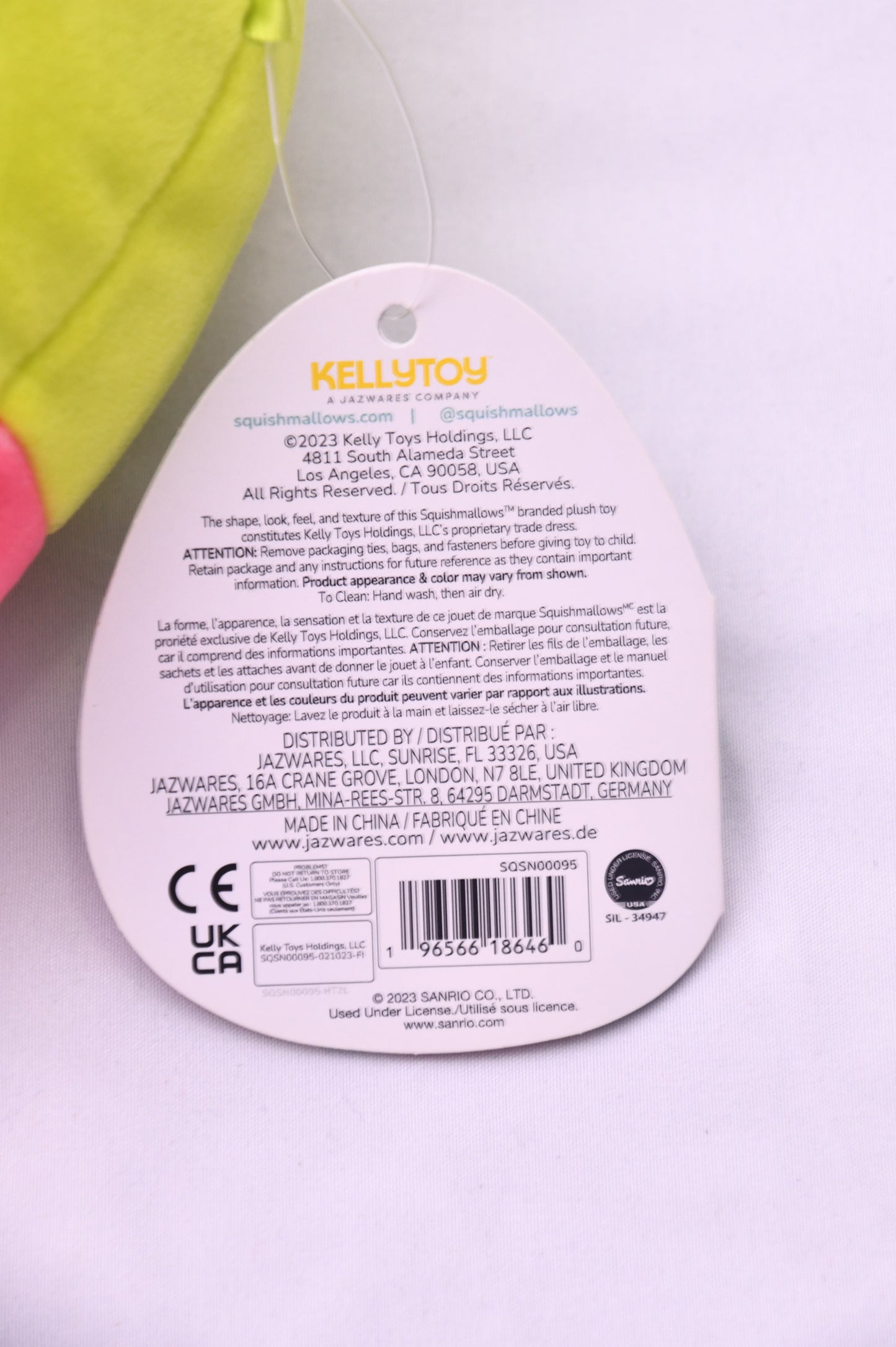 Squishmallows Keroppi Hello Kitty & Friends Plush 8" Kellytoy New With Tags