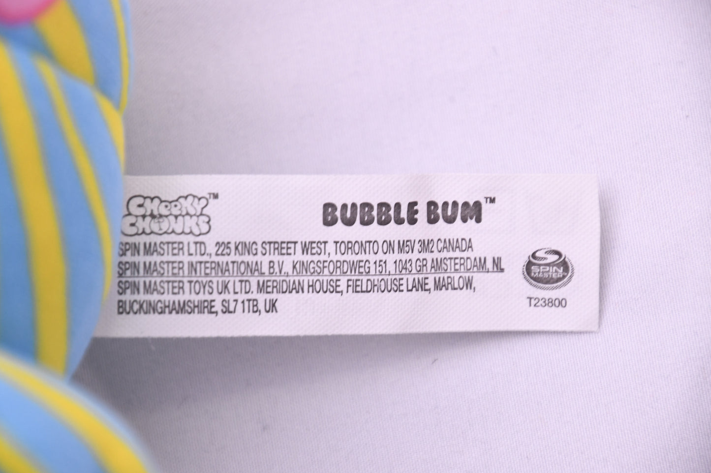 Cheeky Chonks Bubble Bum Plush The Snacky Seats Spin Master NWT Cute Toy