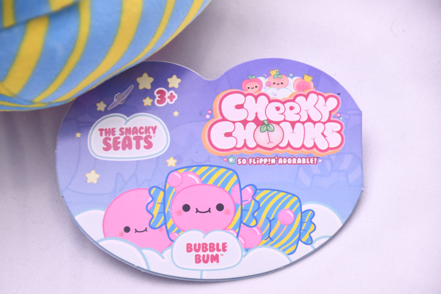 Cheeky Chonks Bubble Bum Plush The Snacky Seats Spin Master NWT Cute Toy