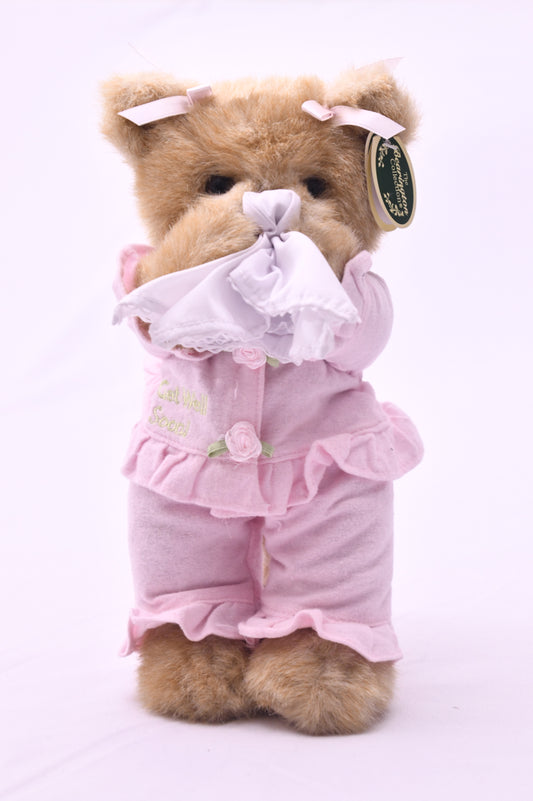 The Bearington Collection Get Well Soon Teddy Bear Plush Pink Pajamas NWT Gift