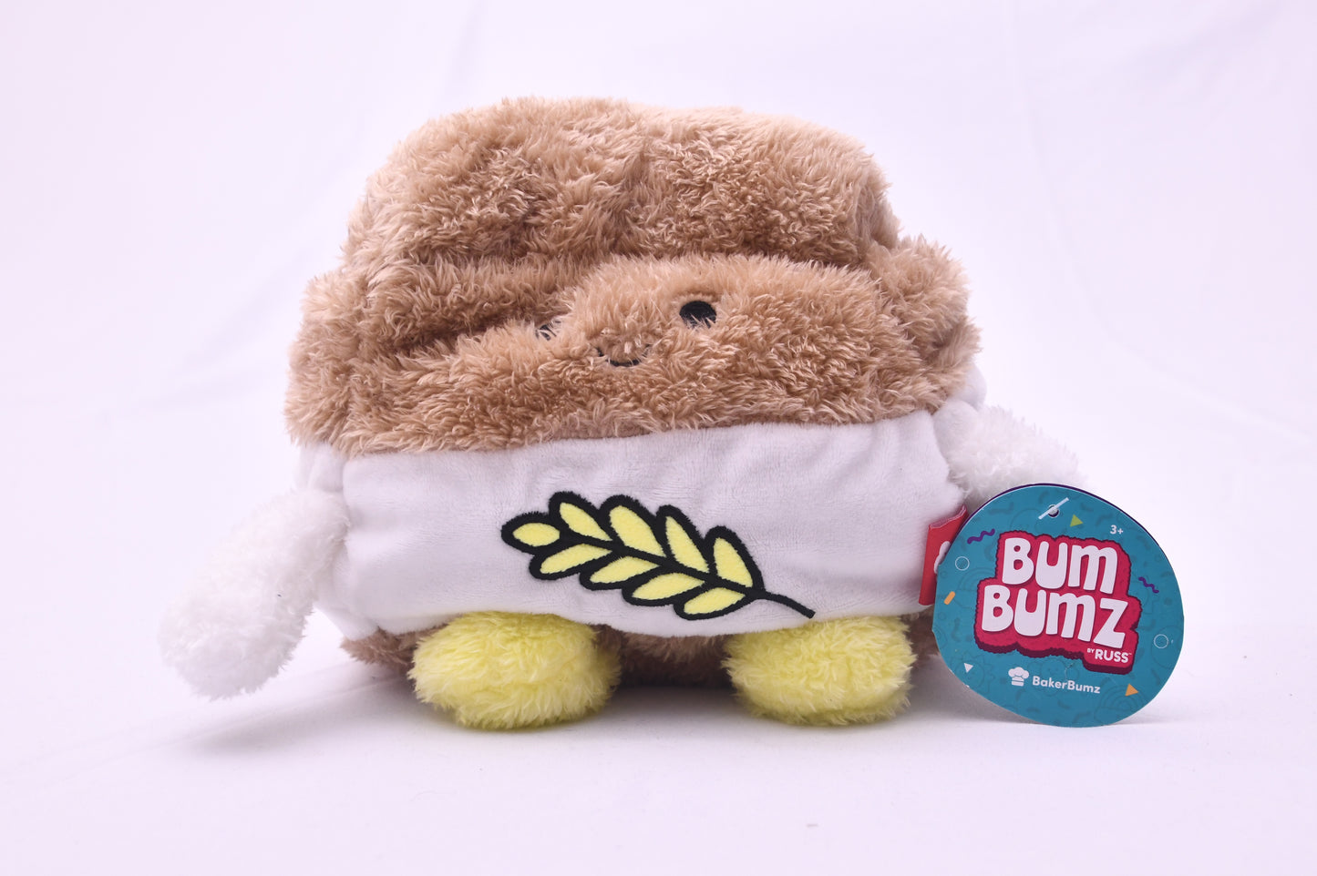 Bum Bumz BakerBumz Bread Loaf Plush 7" Russ Jazwares NWT Soft Stuffed Toy 2024