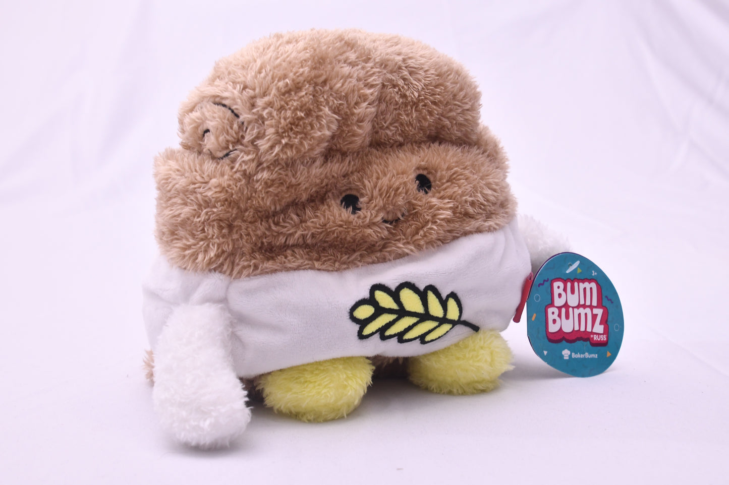 Bum Bumz BakerBumz Bread Loaf Plush 7" Russ Jazwares NWT Soft Stuffed Toy 2024