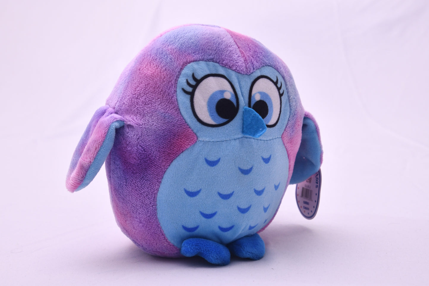 Caravan Softoys Ollie-2 Owl Plush Stuffed Animal Purple Blue Cute w/ Tags Canada