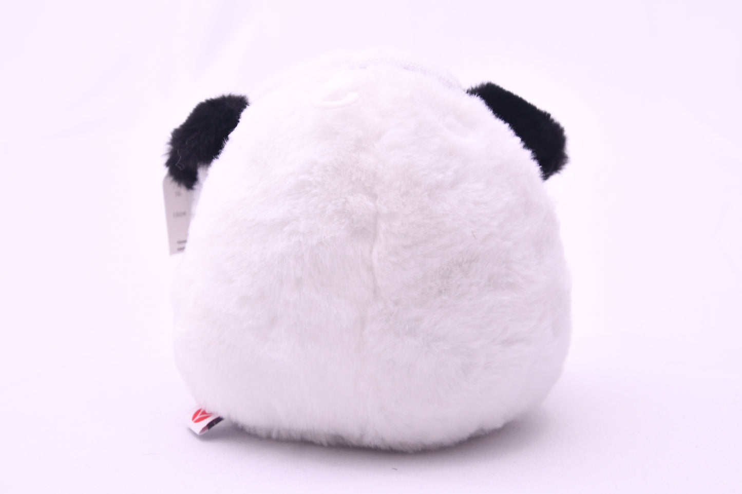 Cute Puppy Dog Plush Coin Purse Zipper Pouch Stuffed Animal Black White w/ Tag