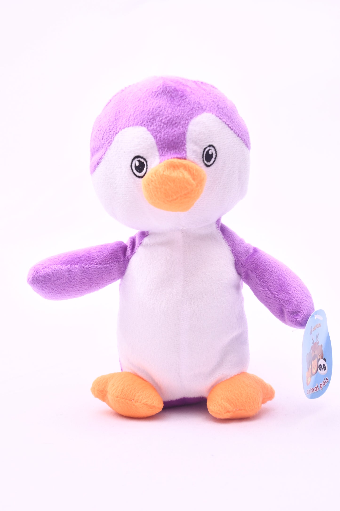 CALPLUSH Animal Pals 8" Purple Penguin Plush Stuffed Animal w/ Tag Soft Toy NWT