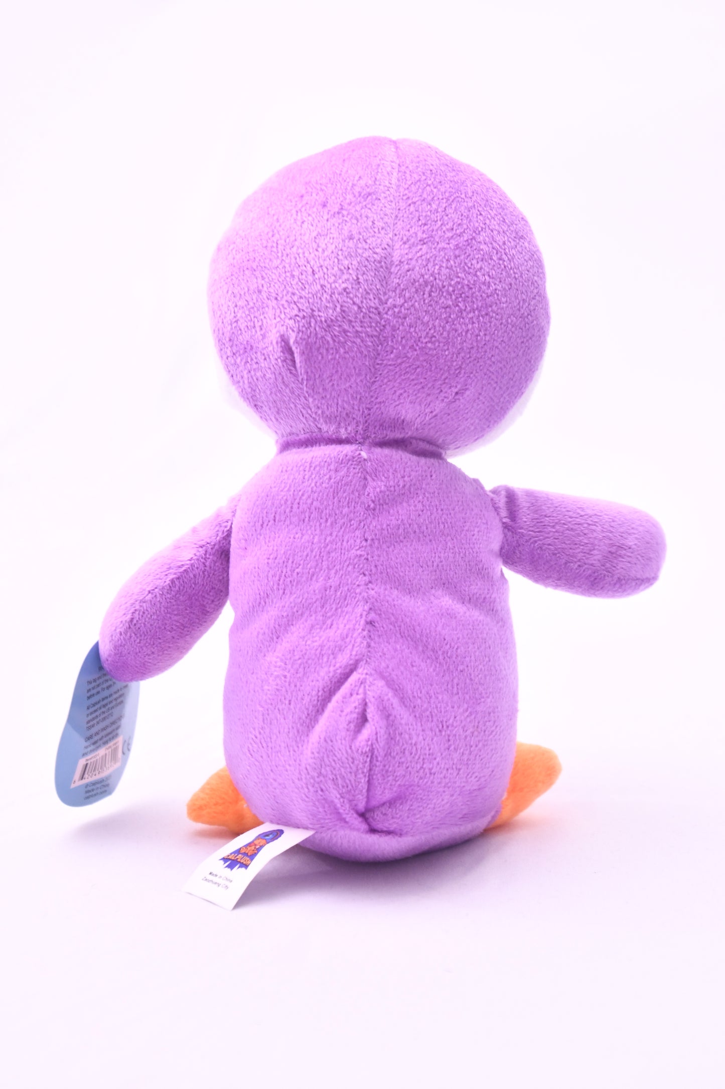 CALPLUSH Animal Pals 8" Purple Penguin Plush Stuffed Animal w/ Tag Soft Toy NWT