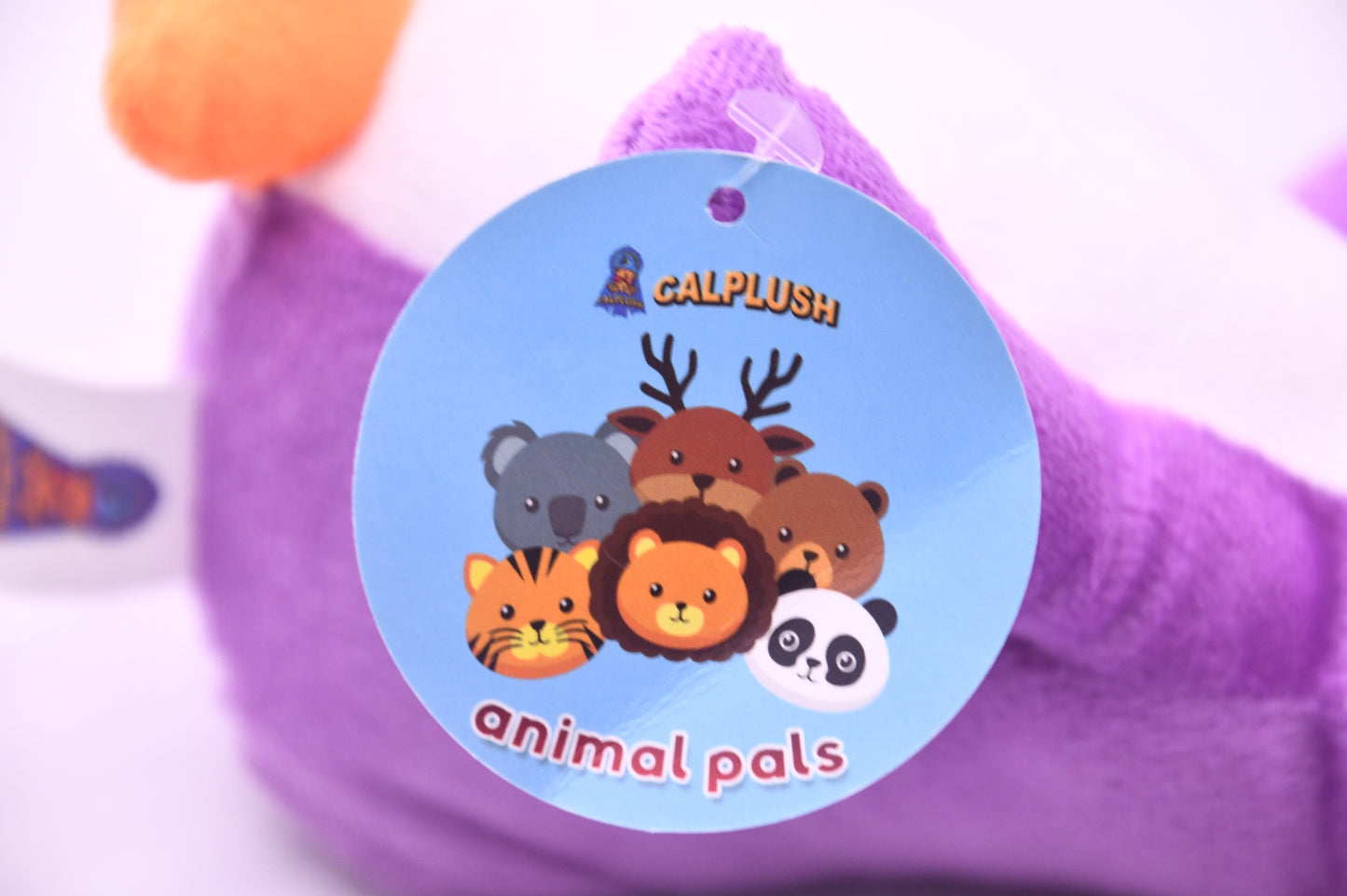CALPLUSH Animal Pals 8" Purple Penguin Plush Stuffed Animal w/ Tag Soft Toy NWT