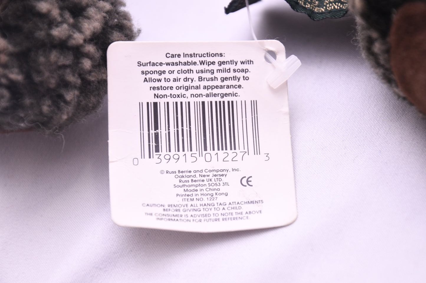 Russ Berrie Lil' Trubbles Gray Lamb Sheep Plush Stuffed Animal w/ Tags 1227