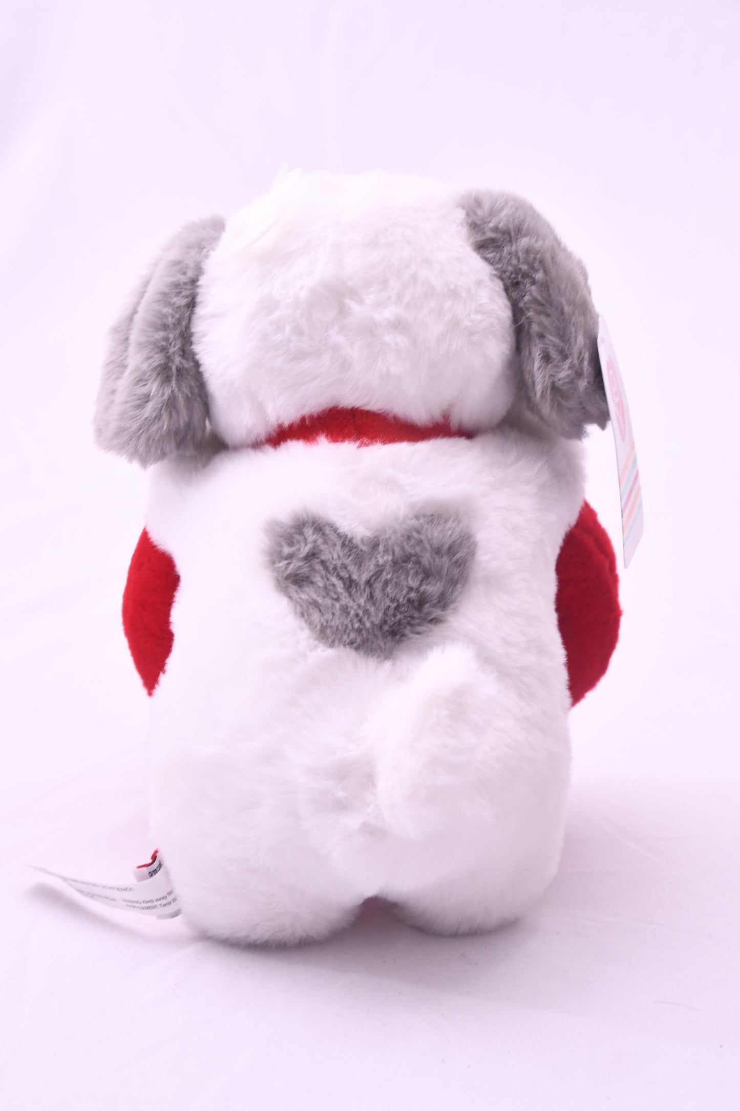 Cute Plush Puppy Dog Holding Love You Heart Stuffed Animal Valentine's Gift