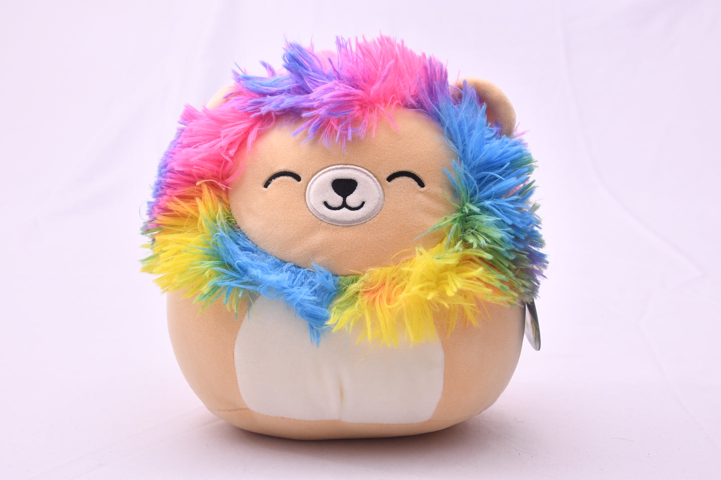 Squishmallows Leonard Rainbow Lion Plush Kellytoy 8" Stuffed Animal NWT