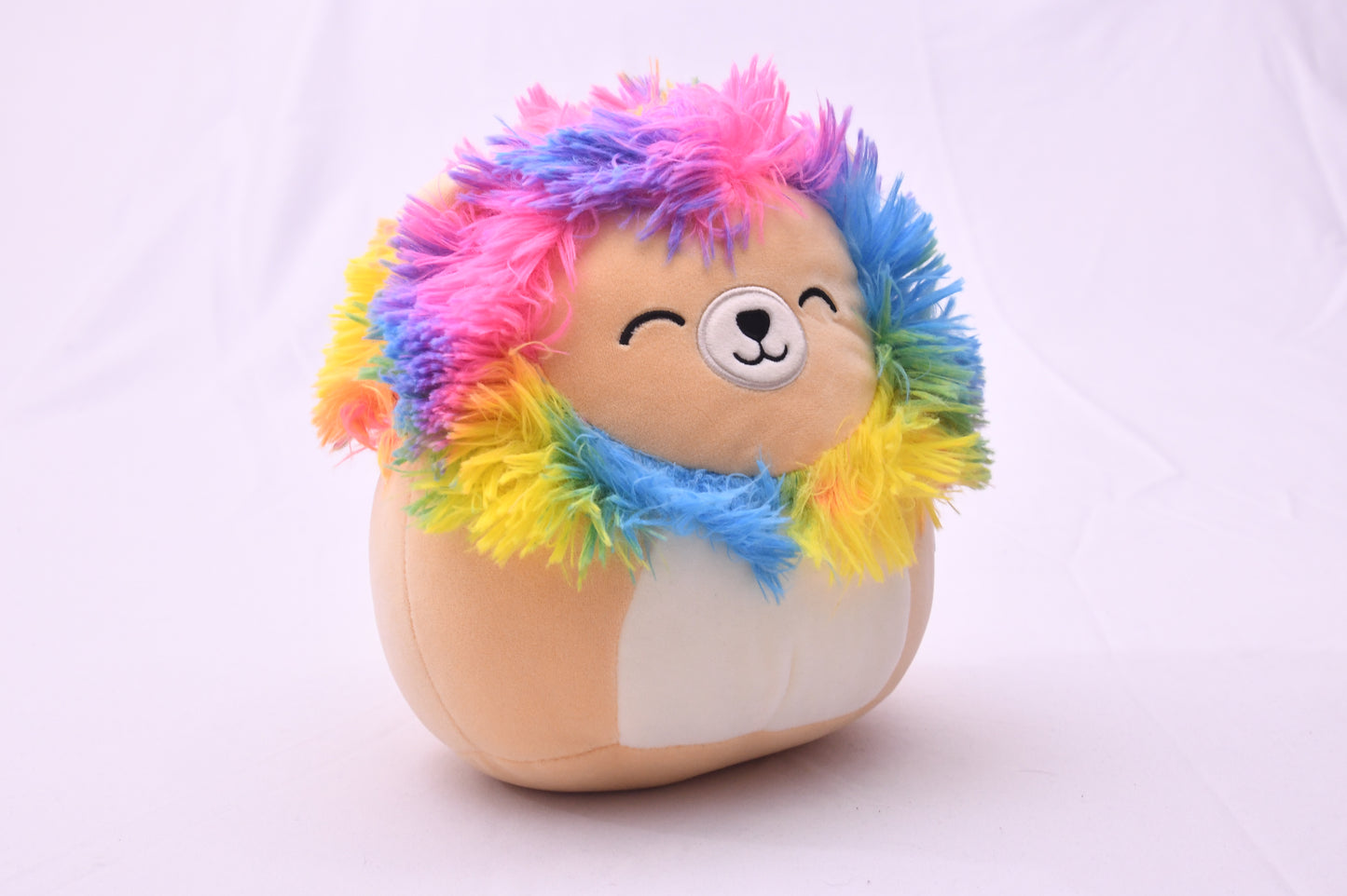 Squishmallows Leonard Rainbow Lion Plush Kellytoy 8" Stuffed Animal NWT