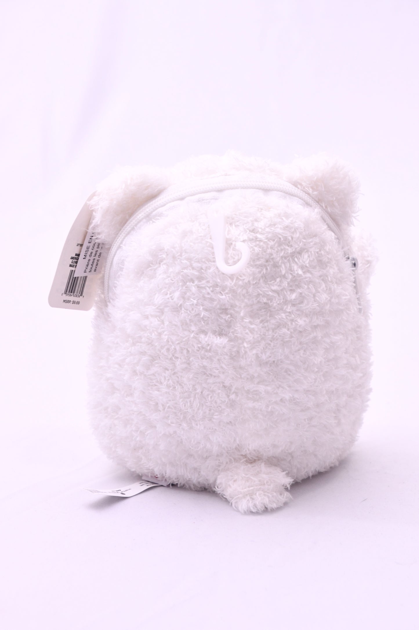 American Greetings Plush Gift Card Holder White Bear Heart Sunglasses NWT