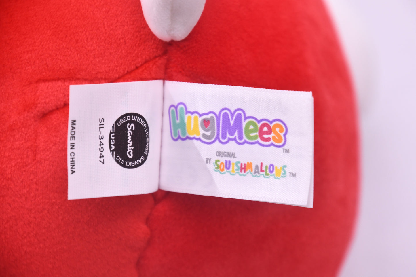 Hello Kitty HugMees Squishmallows Plush Kellytoy Jazwares NWT Sanrio Red 10"